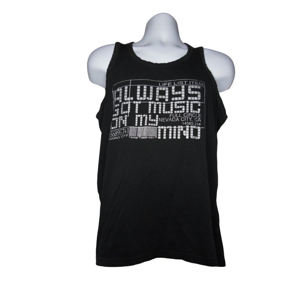 Full Circle Nevada City California 14585 Always Got Music Tank Top Size Large on